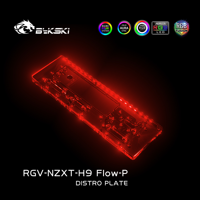 Bykski RGV-NZXT-H9 FIow-P Acry - Distro Plate Ddc Pump Combo recension och pris
